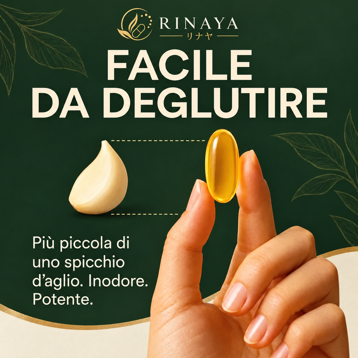 Rinaya™ Estratto Naturale di Aglio Invecchiato: Pressione, Colesterolo, Glicemia e Benessere Completo
