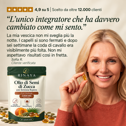 Rinaya™ Olio di Semi di Zucca Capsule Molli