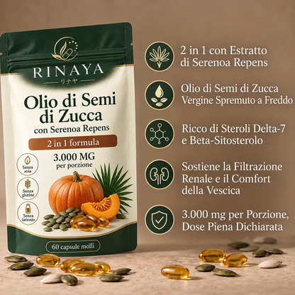Rinaya™ Olio di Semi di Zucca Capsule Molli